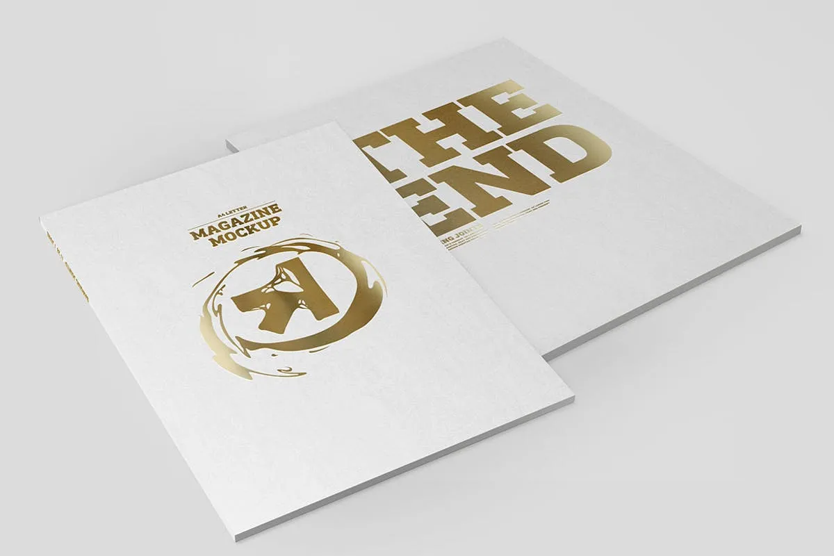 A4企业产品服务目录手册印刷品样机 A4 Magazine Catalog Mockup