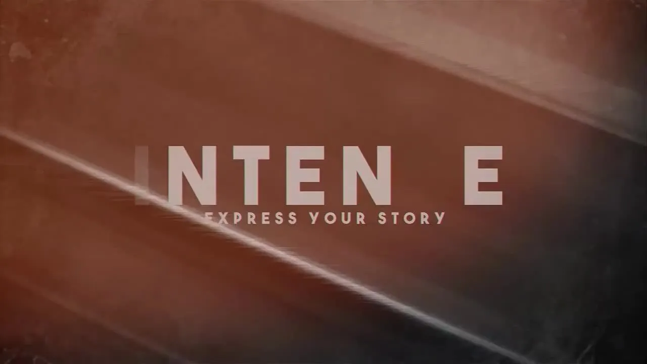 激烈动态光泄漏动画文本像素设计精选AE模板