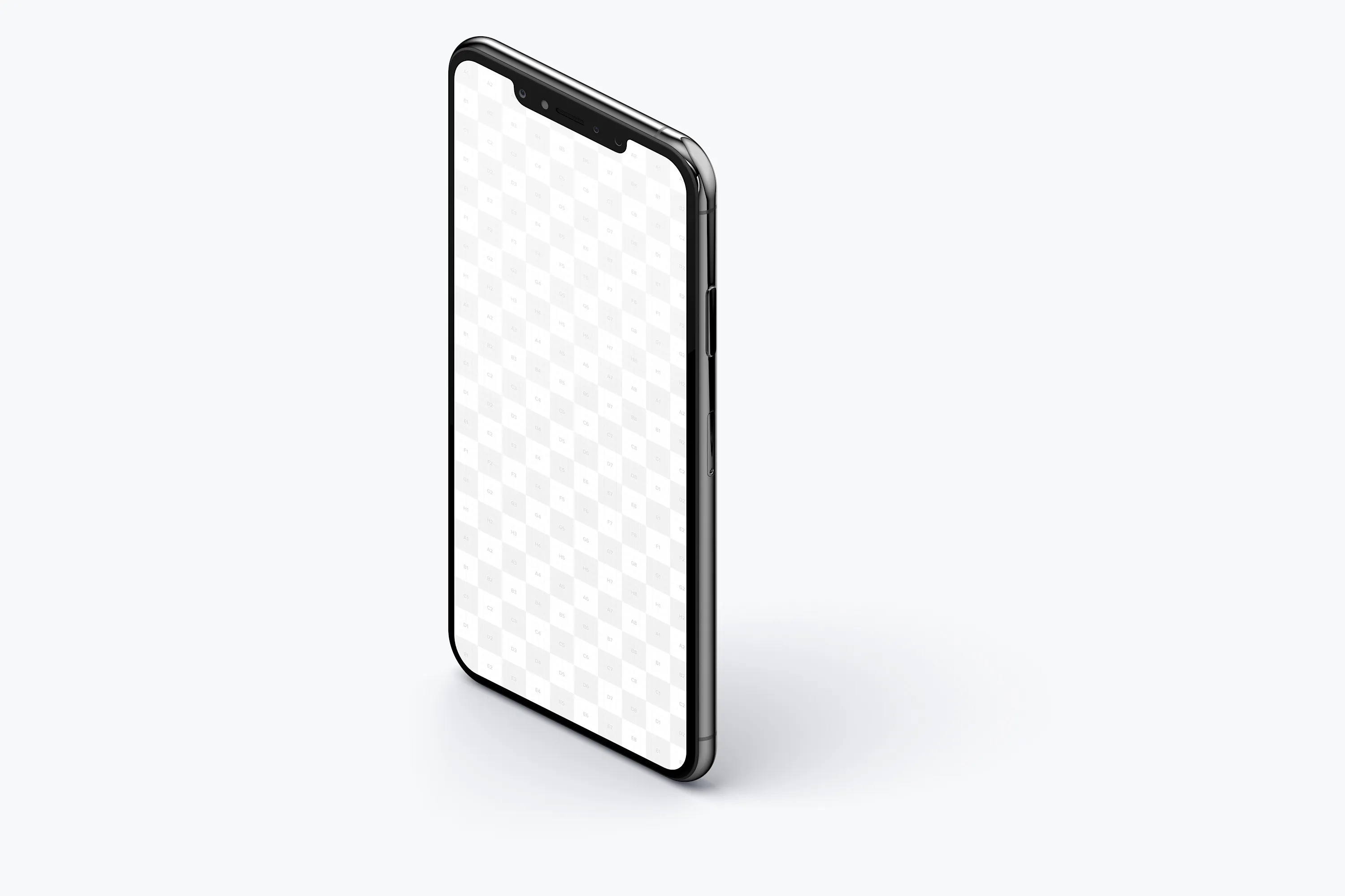 iPhone XS Max手机APP应用UI设计样机左视图样机02 iPhone XS Max Mockup, Isometric Left View 02插图(1)