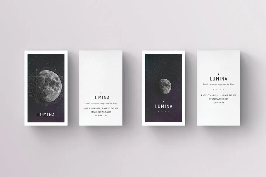 高大上品牌企业名片模板 LUMINA Business Card Template插图(7)