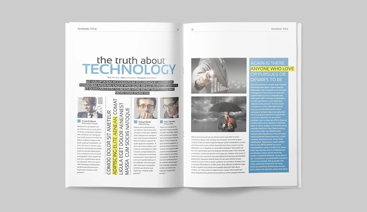 多行业适用专业素材库精选杂志排版设计模板 Magazine Template插图(6)