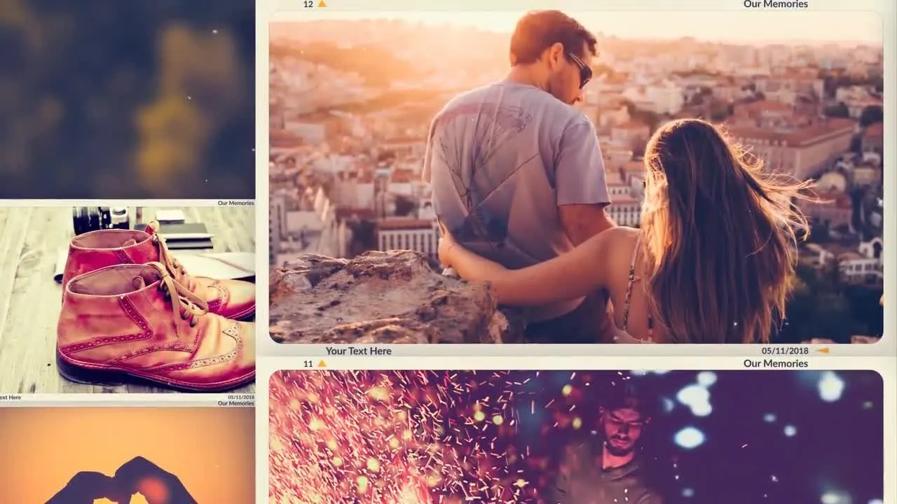 干净且富有创意的旅行照片像素设计精选AE模板