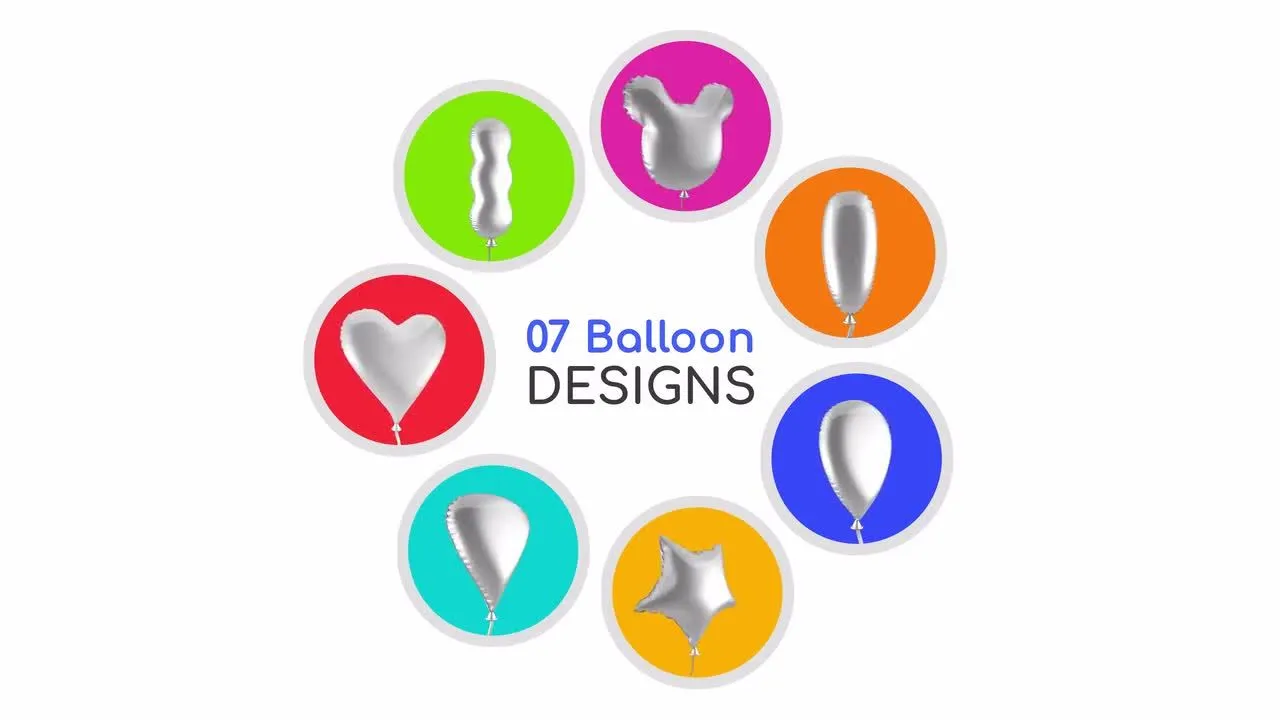 高级功能丰富的气球过渡制作器像素设计精选AE模板