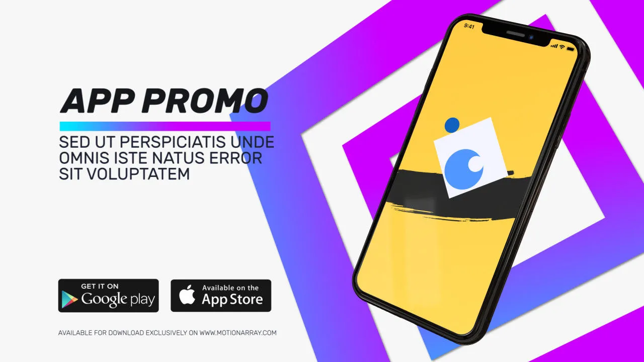 现代时尚创意的手机应用推广像素设计精选AE模板