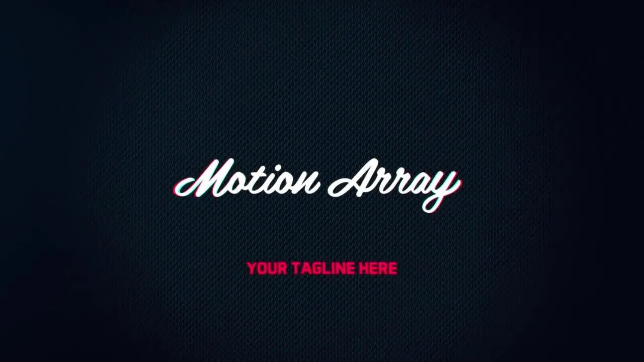 霓虹灯发光动画徽标开场白像素设计精选AE模板