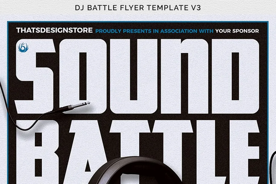 DJ音乐节活动宣传海报PSD模板V3 DJ Battle Flyer PSD V3插图(11)