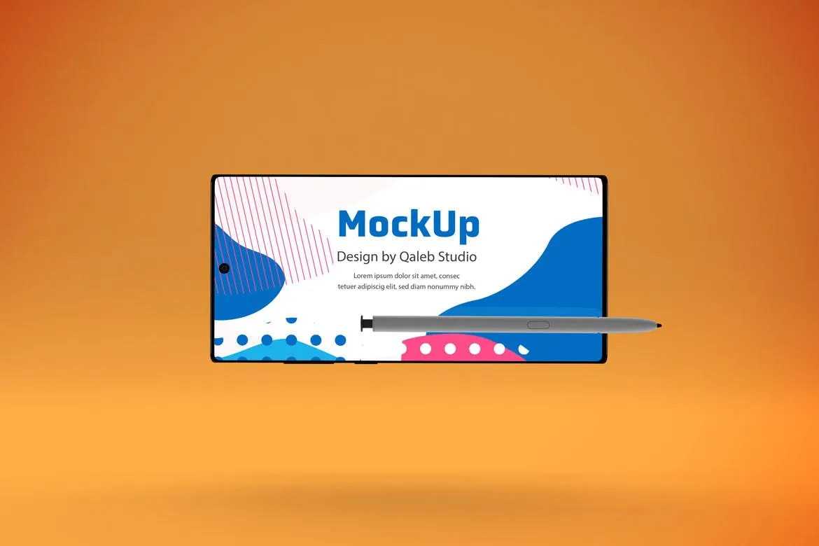 三星大屏手机Note 10屏幕预览样机模板 Note 10 Mockup插图(4)