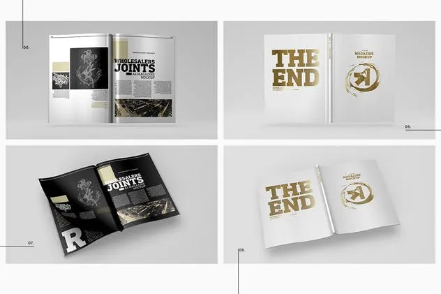 A4企业产品服务目录手册印刷品样机 A4 Magazine Catalog Mockup插图(3)