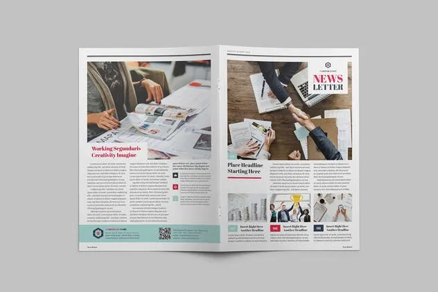 多用途新闻报纸版式设计INDD模板v1 Multipurpose Newsletter插图(5)