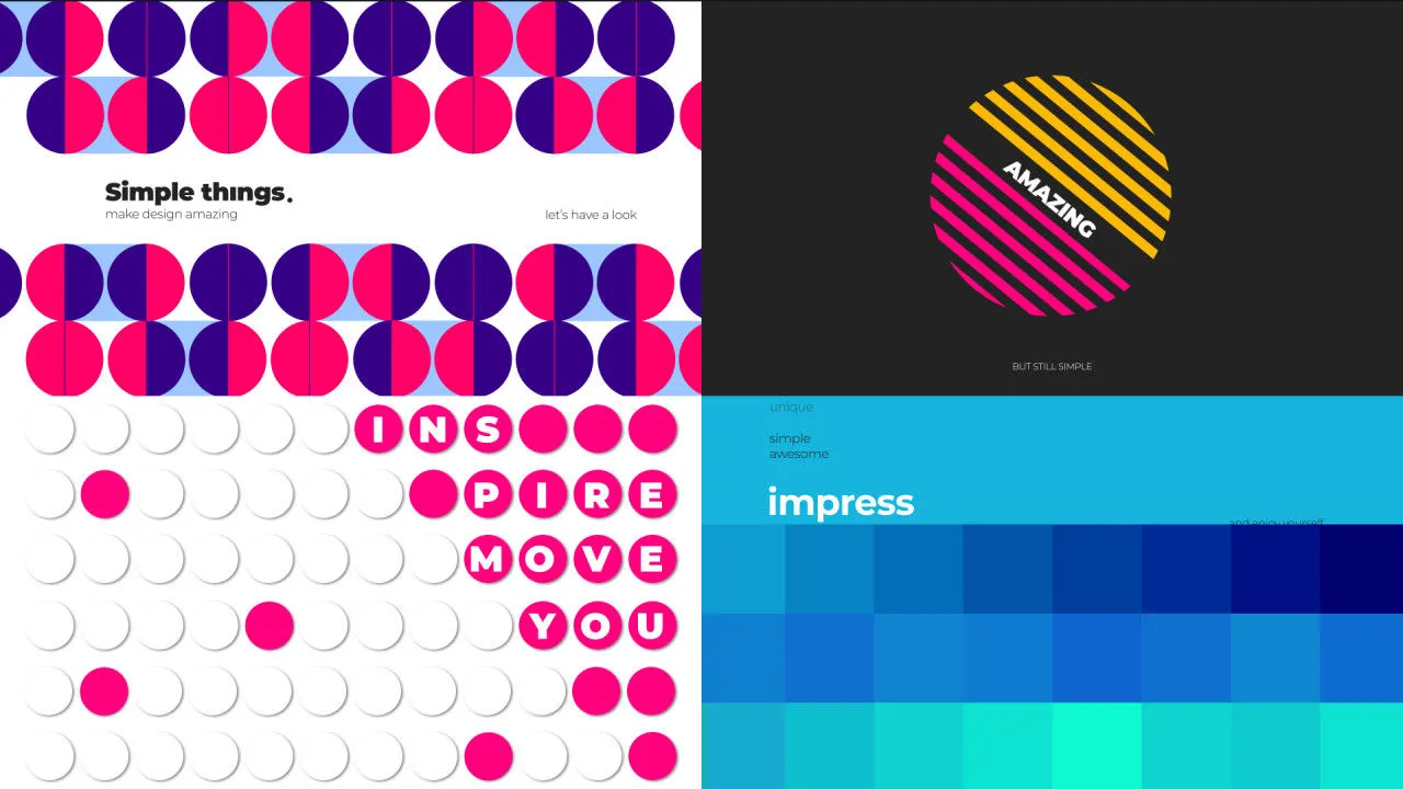 丰富多彩的塑造过渡效果开场白像素设计精选AE模板