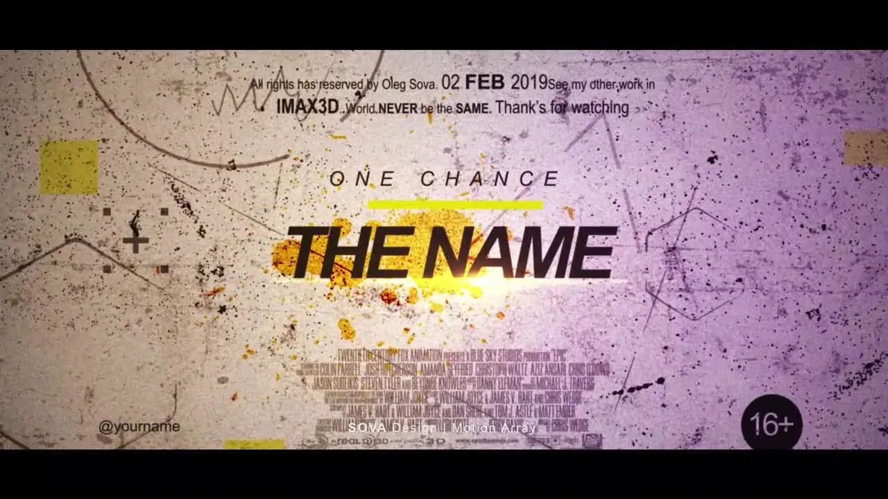 爆炸性文本动画开场像素设计精选AE模板