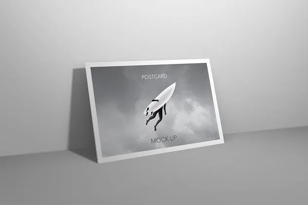 简约的明信片/邀请函/传单样机 Postcard / Invitation / Flyer Mock-up插图(5)