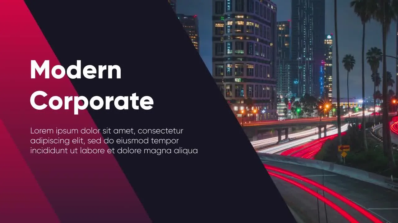 商务缓慢动态图文幻灯片像素设计精选AE模板