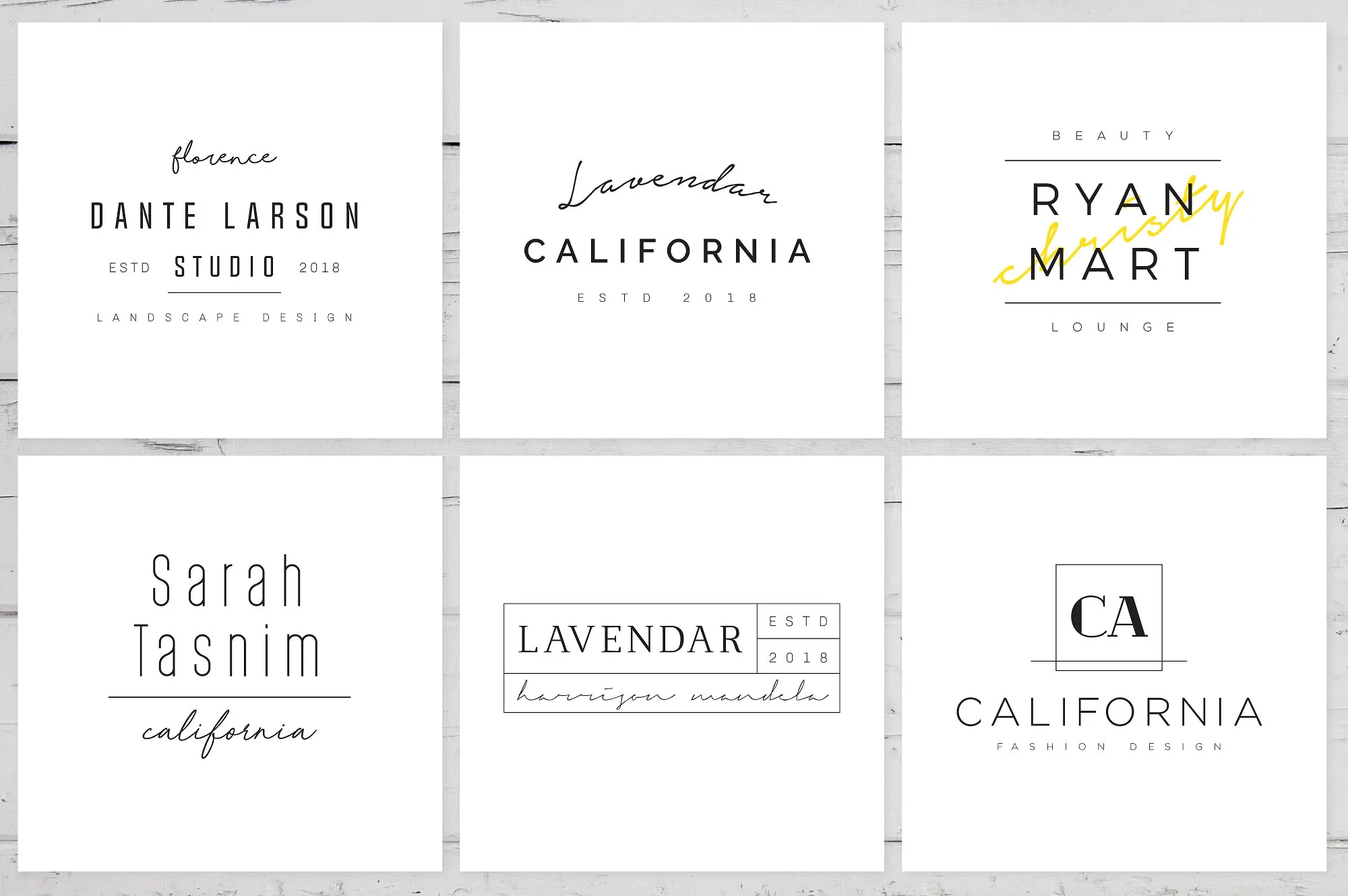 时尚简约的预制标志LOGO模板插图(4)