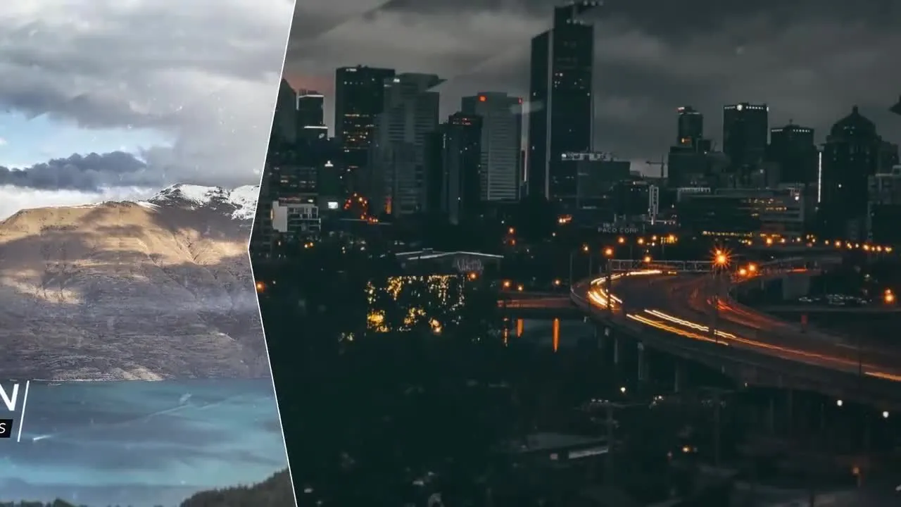 精美户外场景介绍模板幻灯片像素设计精选AE模板