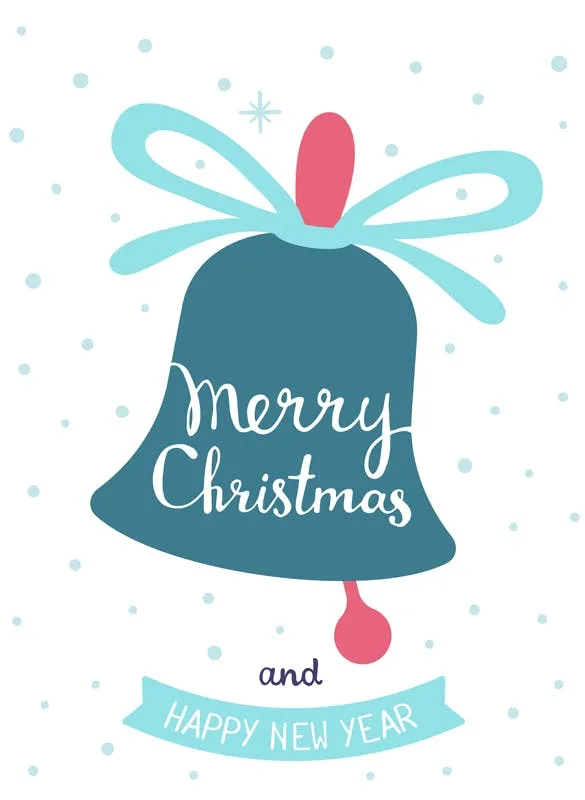 圣诞节&新年庆祝主题简易矢量手绘图形素材 Collection of Christmas cards插图(5)