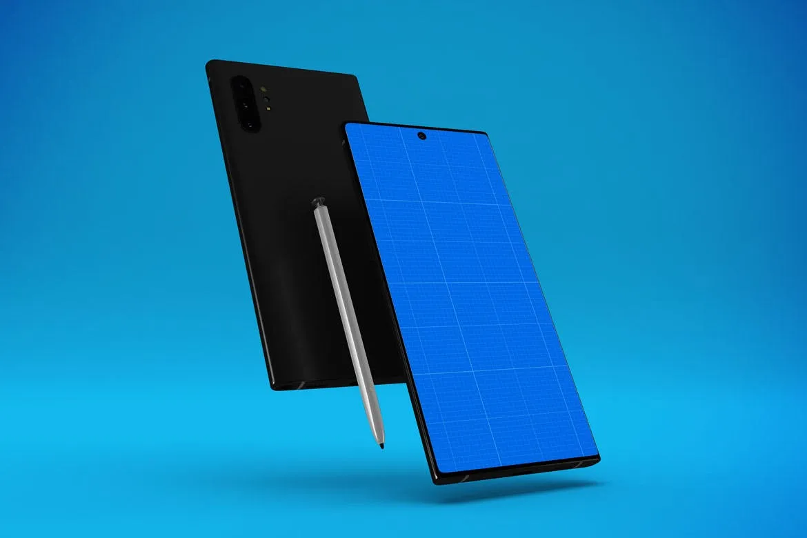 三星大屏手机Note 10屏幕预览样机模板 Note 10 Mockup插图(9)