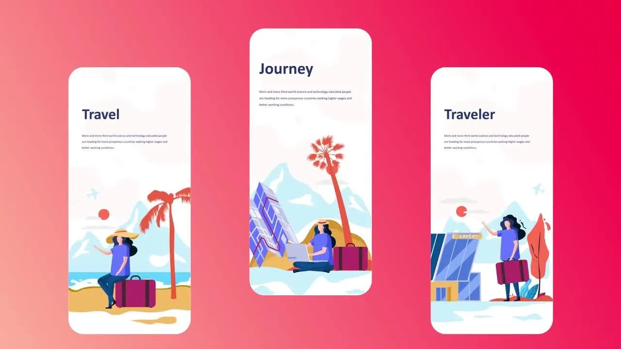 手机竖屏产品广告动画展示像素设计精选AE模板