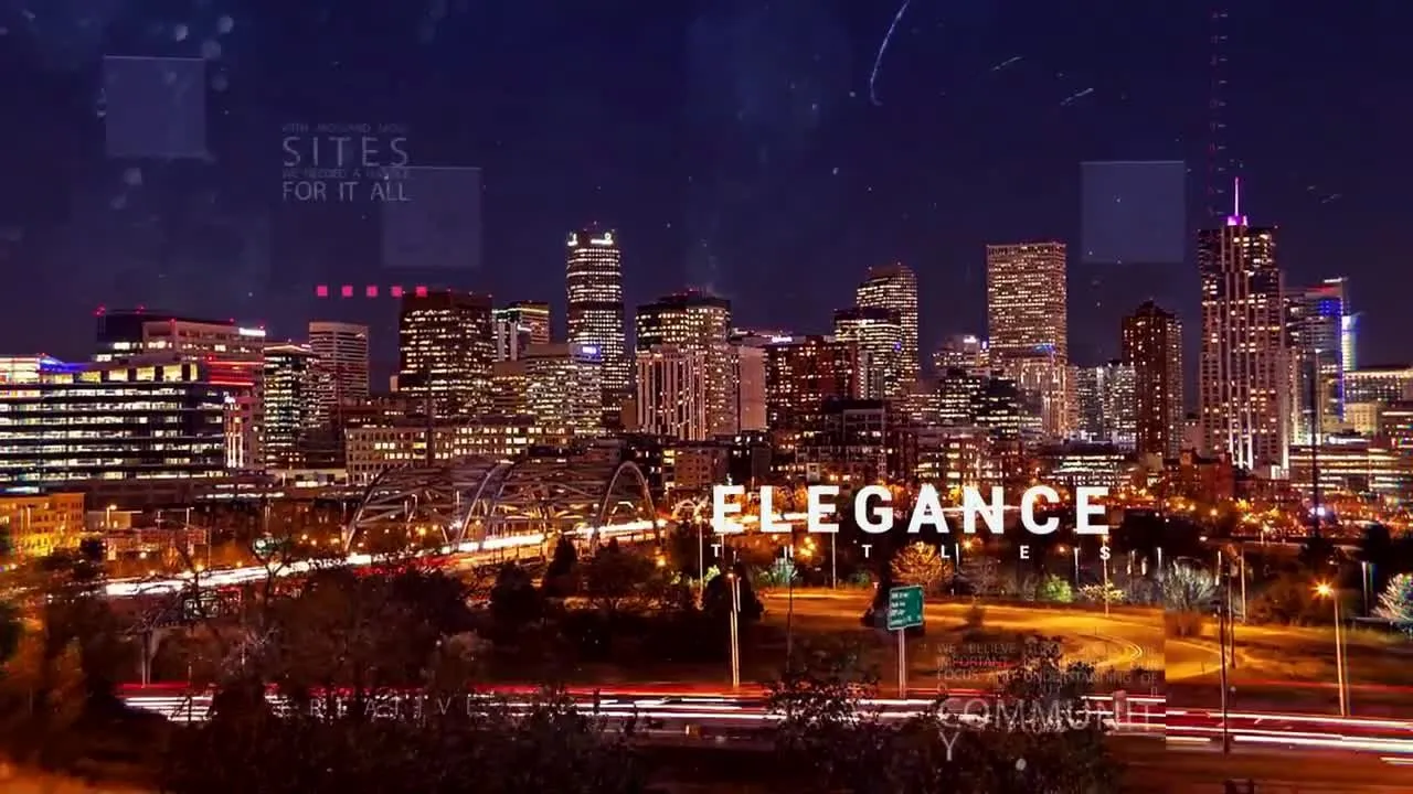 史诗级的视差效果视频开场白像素设计精选AE模板