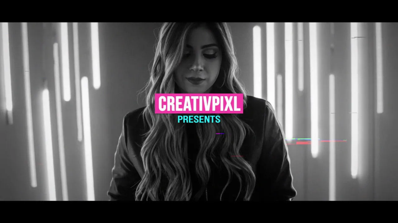 动力十足的城市故障像素设计精选AE模板