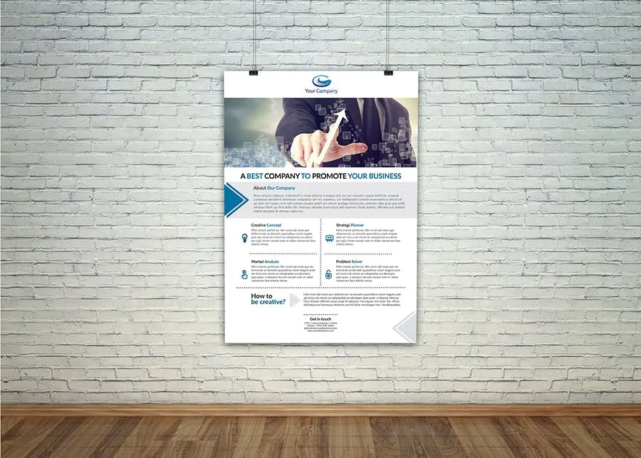 企业简介/介绍传单设计模板 Corporate Flyer #01插图(5)