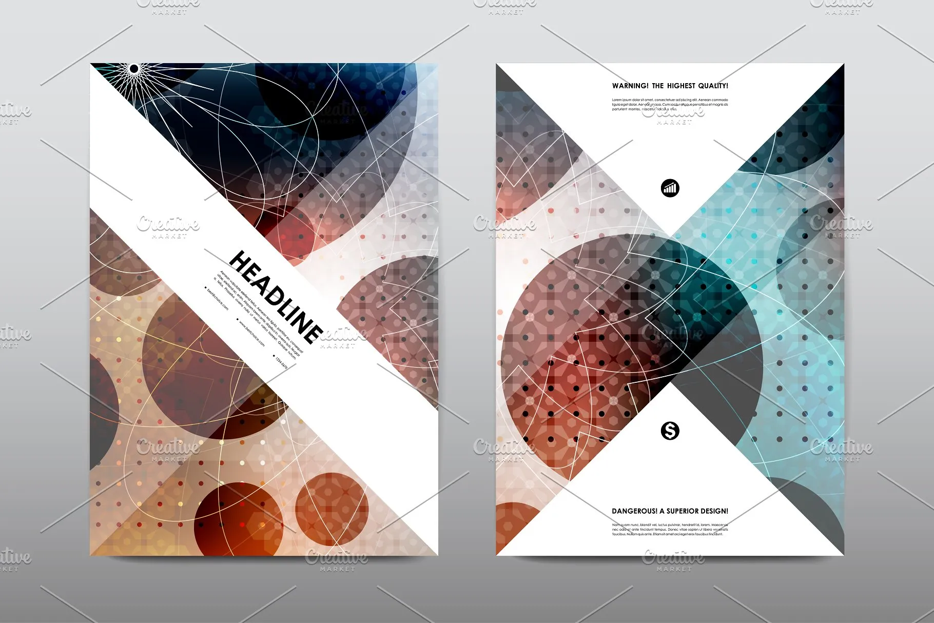 50+企业画册模板合集 50+ Business Brochures Bundle插图(14)