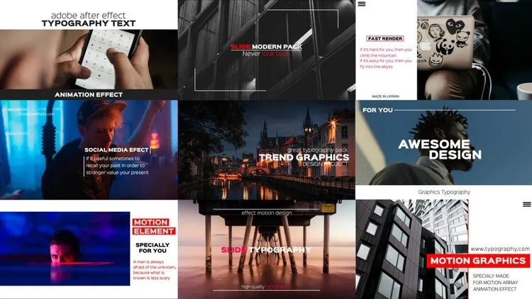 14个大型且清晰干净的动态动画像素设计精选AE模板