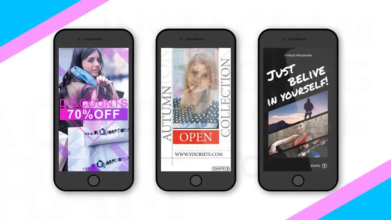 15个Instagram故事像素设计精选AE模板