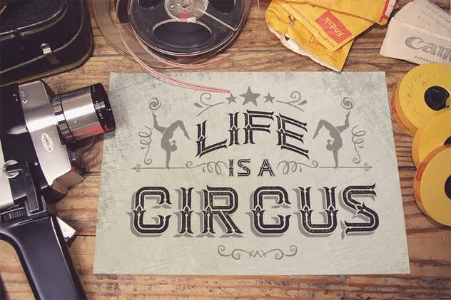 海报设计俯视效果图样机模板 Horizontal Poster Mockup插图(3)