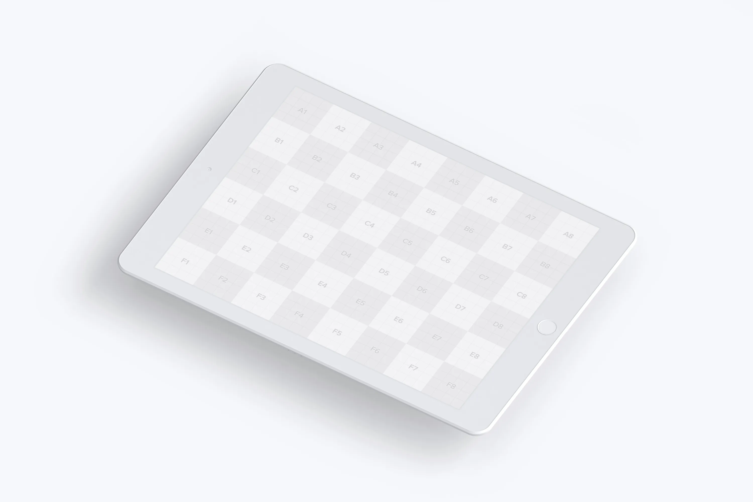 iPad平板电脑屏幕界面设计图样机模板02 Clay iPad 9.7 Mockup 02插图(2)