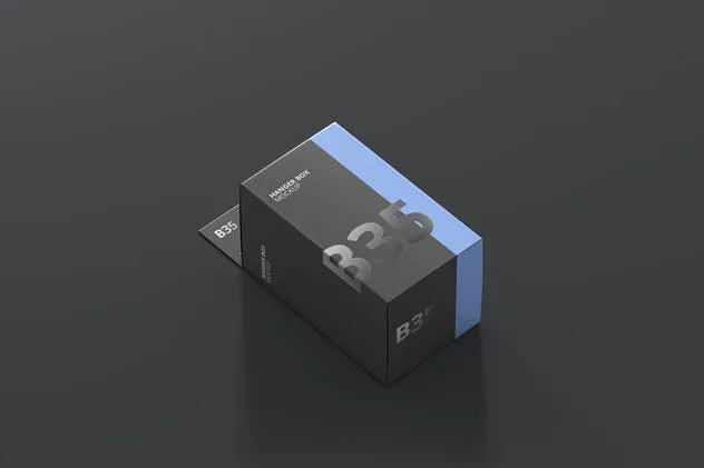 带挂钩的小矩形尺寸包装盒子样机 Box Mockup – Small Rectangle Size with Hanger插图(2)