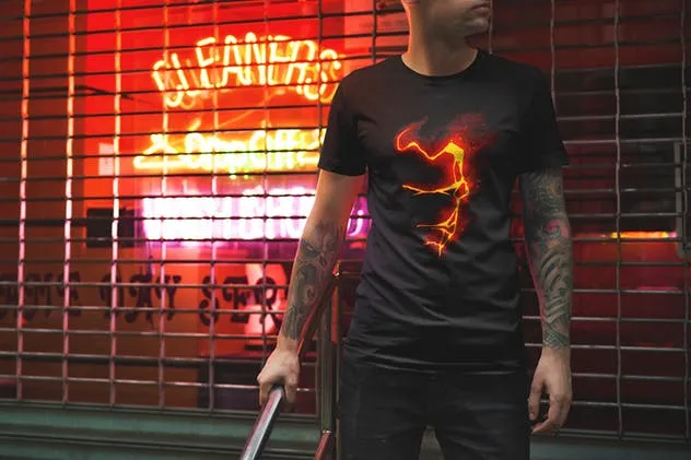 潮流时尚T恤都市版服装样机Vol.5 T-Shirt Mockup Urban Edition Vol. 5插图(1)