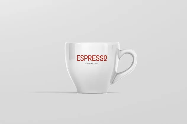 卡布奇诺浓品牌咖啡杯样机 Espresso Cup Mockup插图(14)