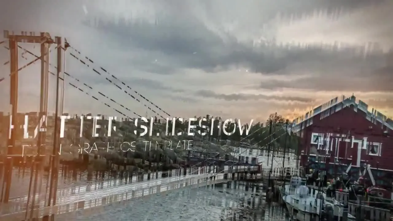 破碎幻灯片演示文稿像素设计精选AE模板