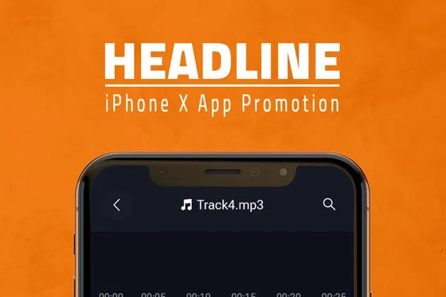 iPhone X手机APP应用设计演示样机模板 iPhone X App Promotion插图(5)