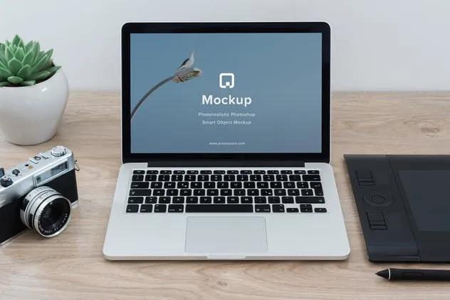iPhone&Macbook办公桌场景UI设计样机套装Vol.2 Mockup Pack Vol.2 – 06 Photorealistic PSD插图(3)