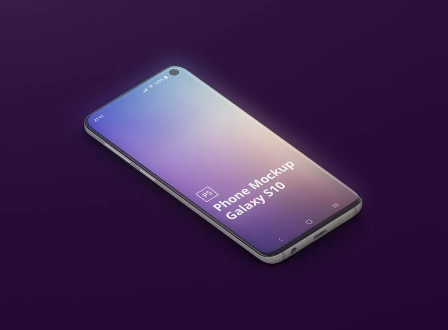 三星Galaxy S10智能手机素材库精选样机模板 Phone Mockup Galaxy S10插图(3)
