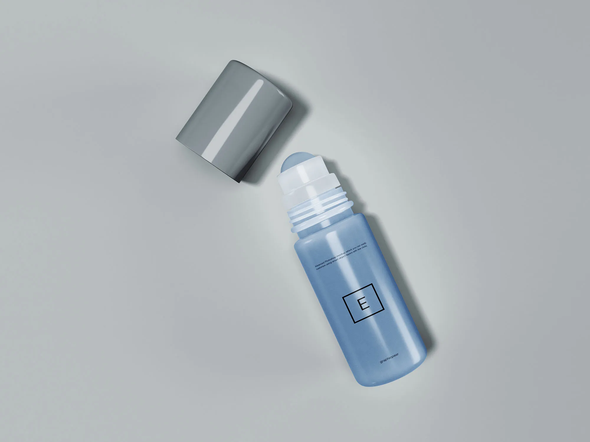 滚珠香水瓶外观设计效果图像素设计精选 Rollerball Perfume Mockup