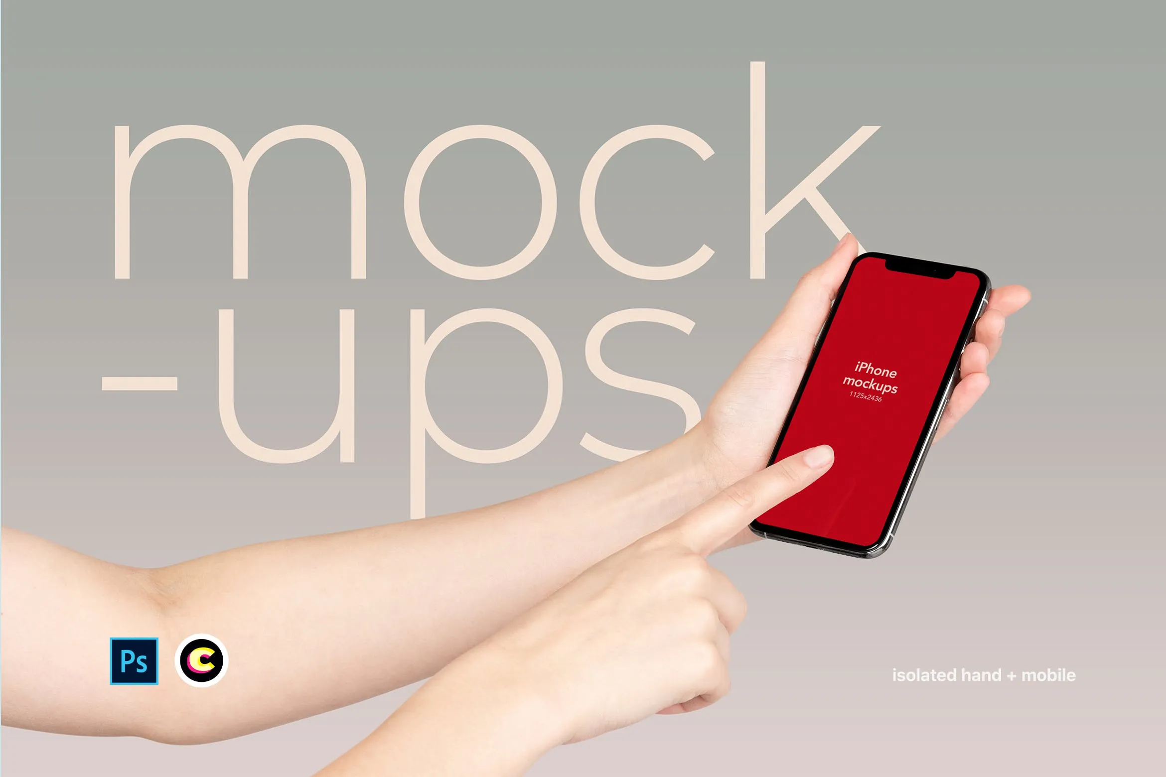 手持iPhone 11手机屏幕演示预览样机模板 iPhone 11 Mockup