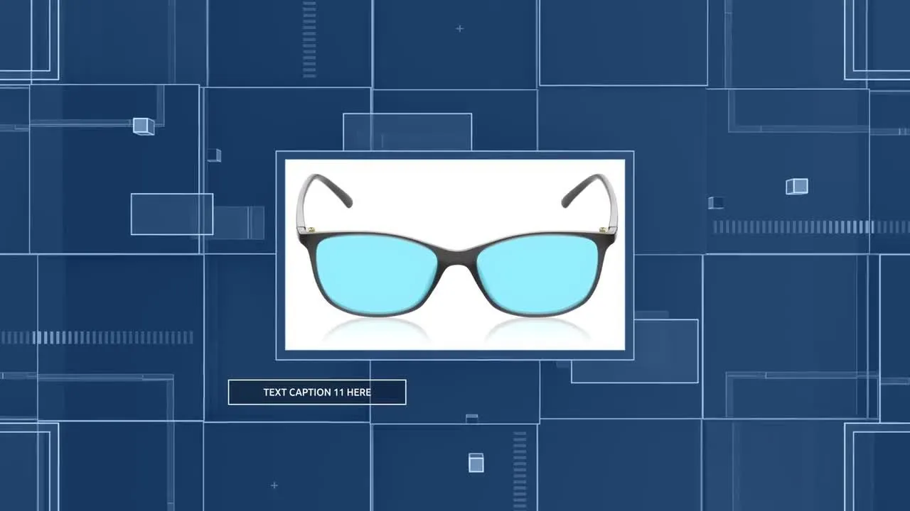 抽象幻灯片动画像素设计精选AE模板