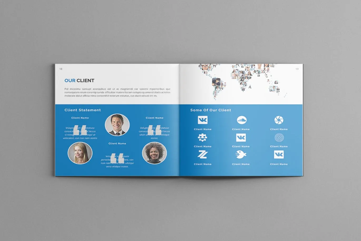 高端时尚简约商务高科技质感的画册品牌手册房地产楼书杂志书籍装帧设计模板（indd）插图(8)