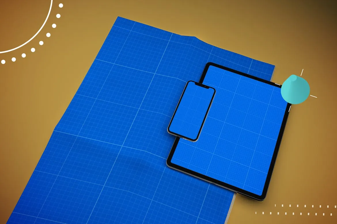 抽象设计风格报纸资讯类APP应用UI设计效果图素材库精选样机 Abstract Newspaper App MockUp插图(10)