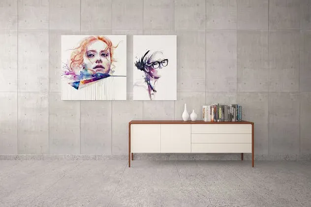 室内油画作品展示样机模板Vol.4 Picture Art Mockup [Vol 4]插图(4)