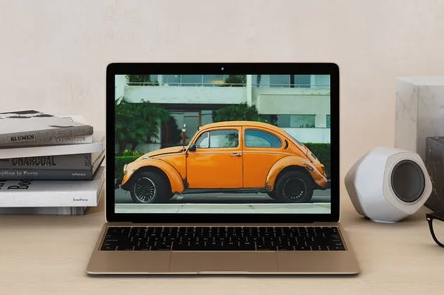 14寸笔记本电脑屏幕预览素材库精选样机模板 14×9 Laptop Screen Mock-up插图(3)