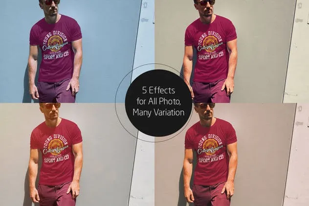 夏日时装T恤服装样机模板 T-Shirt Mock-Up Summer Edition插图(6)