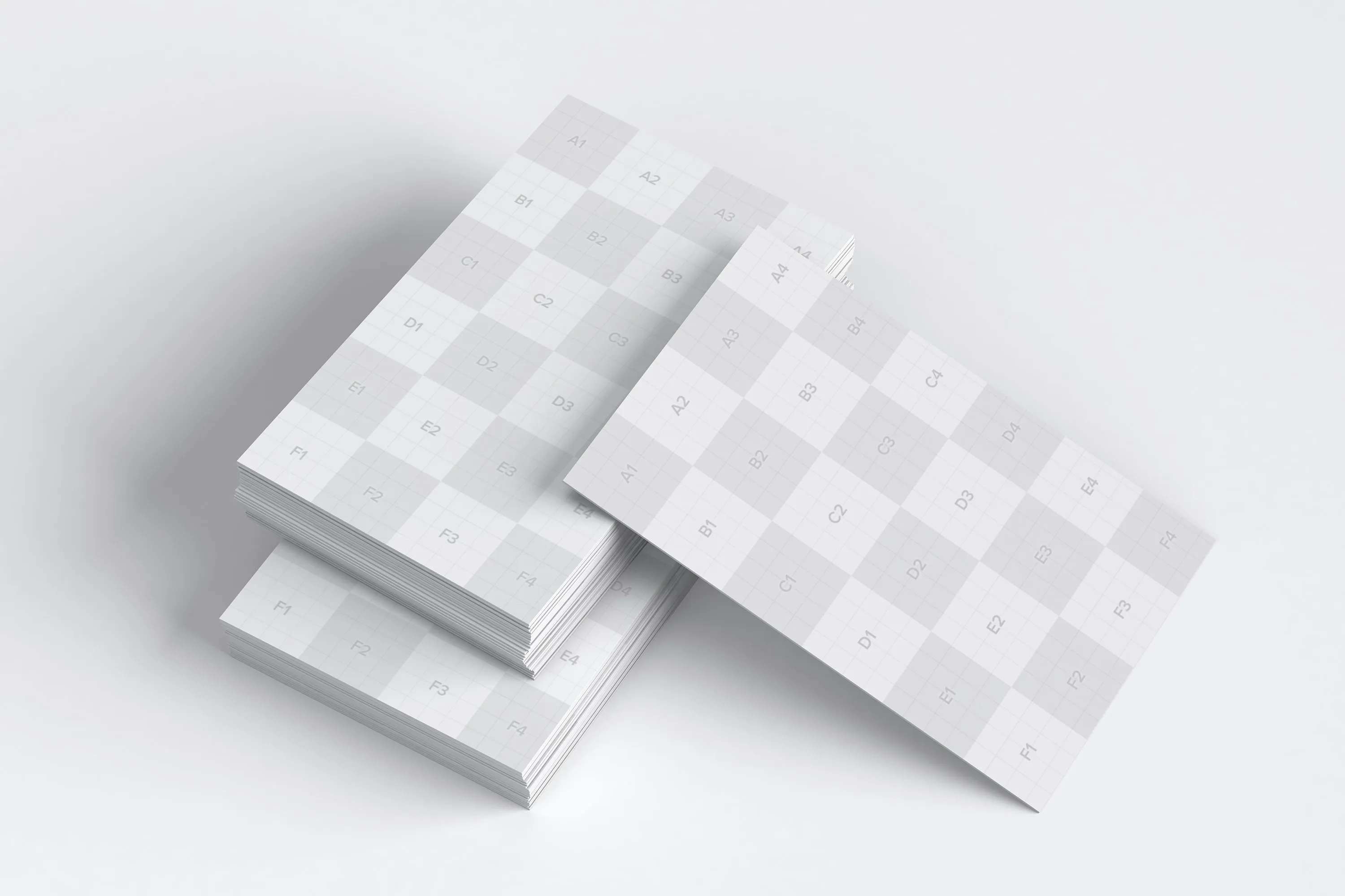 英国尺寸标准企业名片设计图预览样机09 UK Business Cards Mockup 09插图(2)