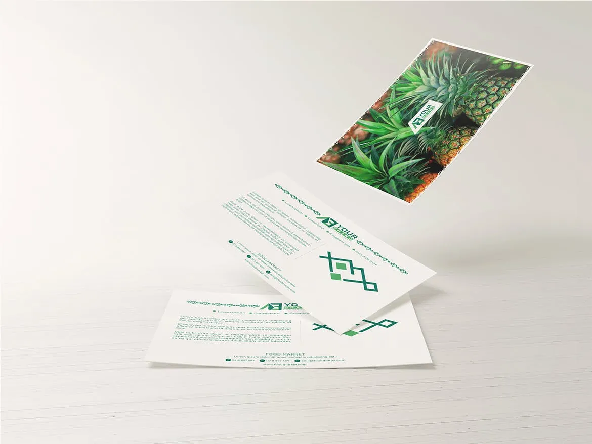 食品品牌VI视觉体系设计预览样机套件 Food Market Identity Branding Mockups插图(7)