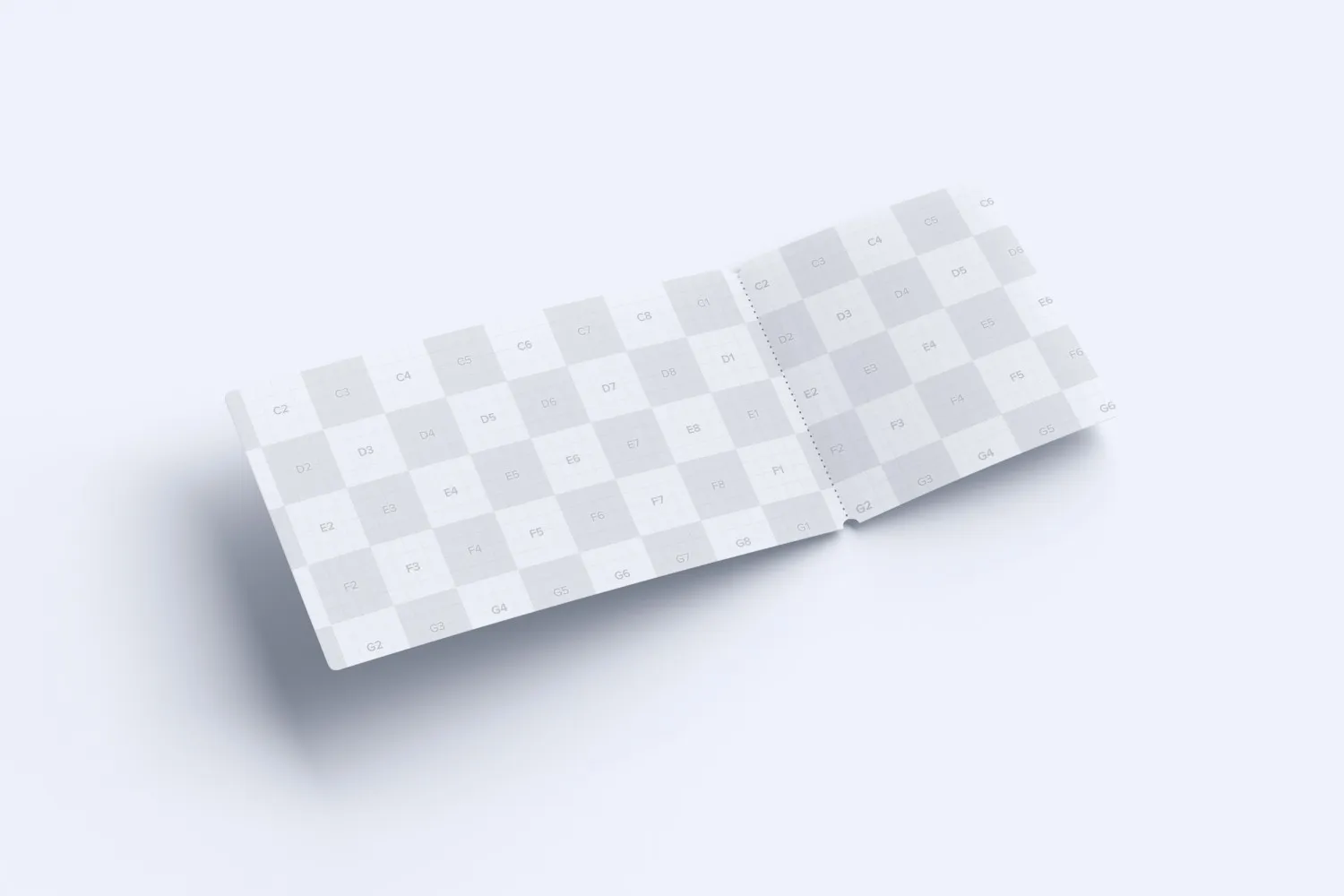 门票入场券设计微折叠效果图样机素材库精选v01 Event ticket mockup 01插图(1)