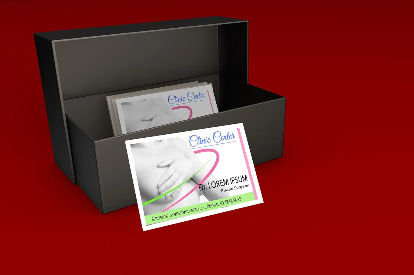 高端企业名片制作效果图样机素材库精选 Mockup business card插图(1)