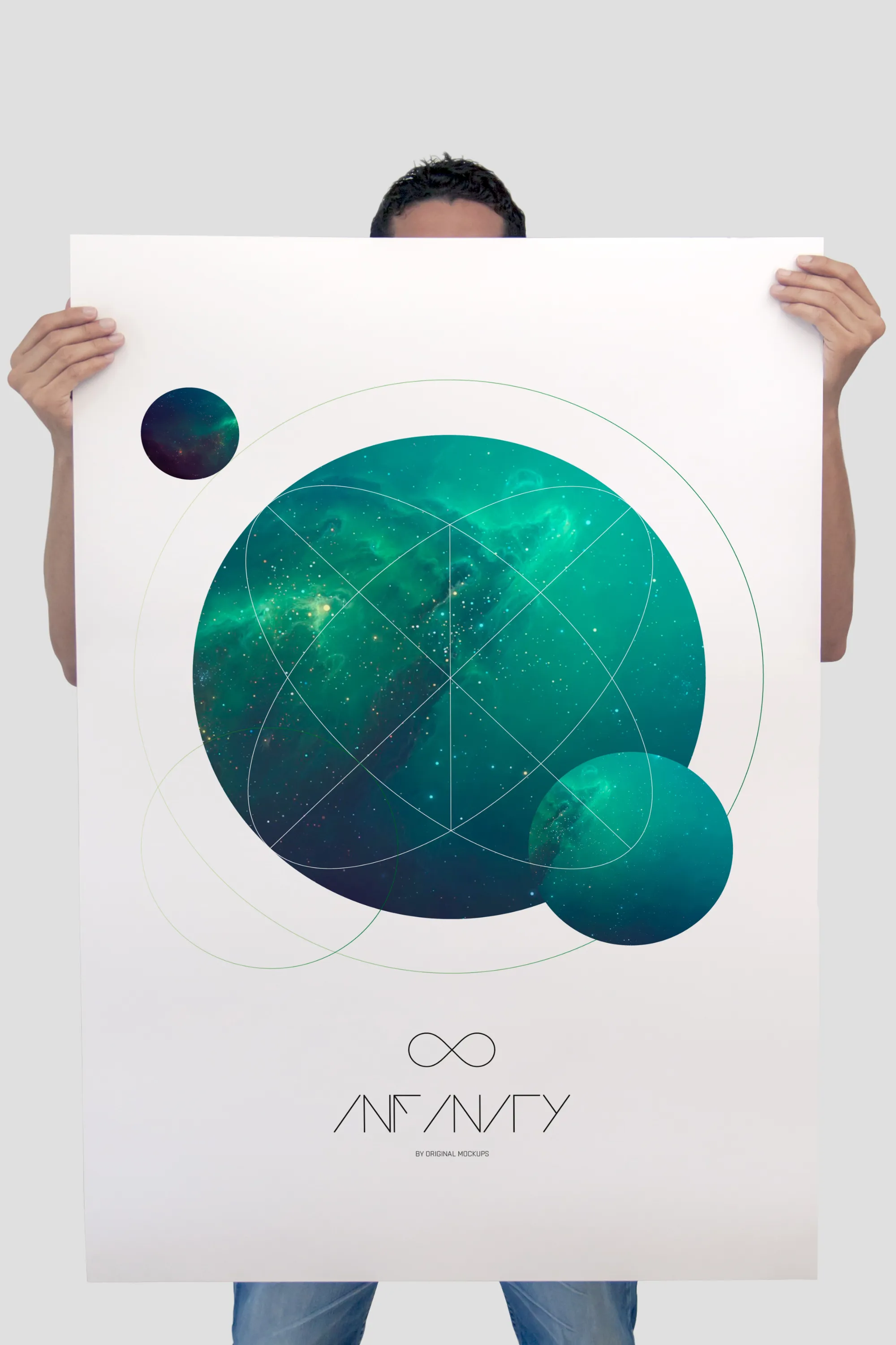 大幅海报排版印刷效果图样机2 Poster Mockup 2